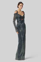 Load image into Gallery viewer, Altuzarra_&#39;Flakonera&#39; Dress-Midnight Silver