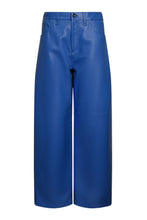Load image into Gallery viewer, Altuzarra_Leather Wide Leg Pant-Blue Crush