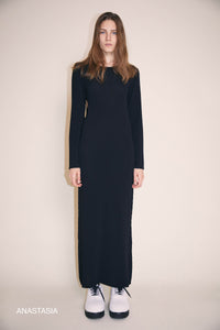 Altuzarra_Long Sleeve Cutout Dress-Black