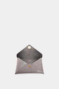 Altuzarra_'Medallion' Envelope Clutch_Grey Taupe
