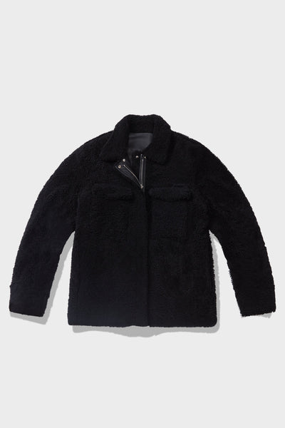 Altuzarra_Reversible Leather/Shearling Jacket-Black