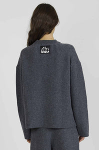 Altuzarra_Sweater with Slit-Graphite