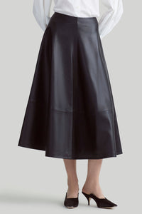 Altuzarra_'Varda' Skirt_Black Leather