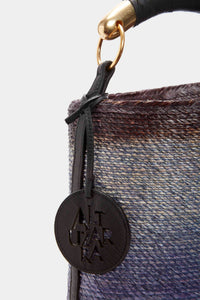 Altuzarra_'Watermill' Bag Metal Handle_Denim Shibori