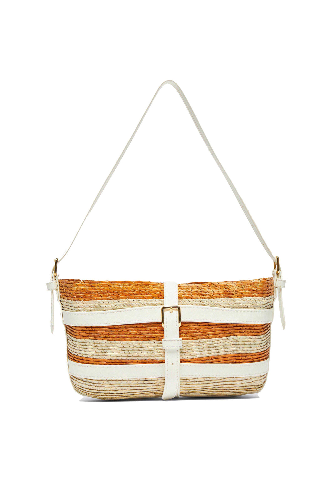 Altuzarra_'Watermill' Shoulder Bag-Orange Striped
