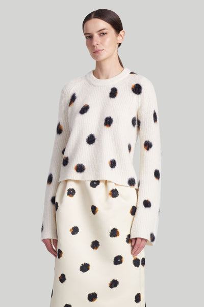 Altuzarra_'Whitmore' Sweater_Ivory Irregular Dots