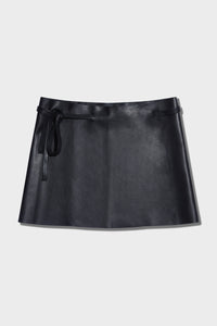 Altuzarra_Wrap Leather Skirt-Black